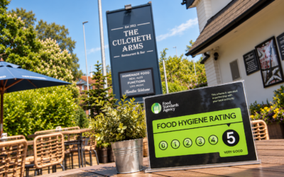 5 Star Food Hygiene at The Culcheth Arms